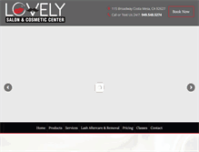 Tablet Screenshot of lovelylashes4u.com